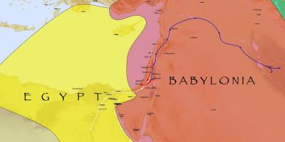 Mapa da babilônia, egito
