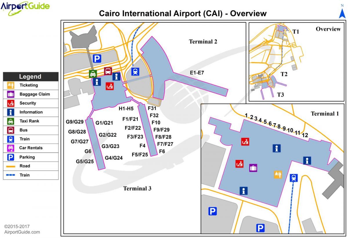 aeroporto internacional do cairo mapa