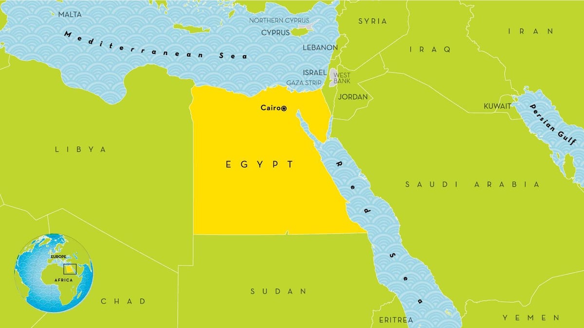 áfrica do mapa de cairo