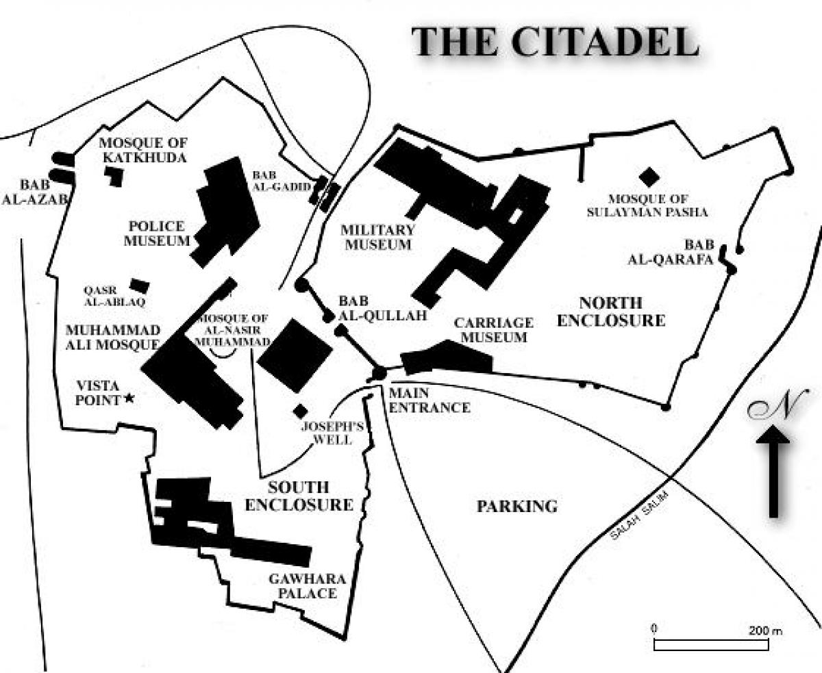 Mapa de cairo citadel