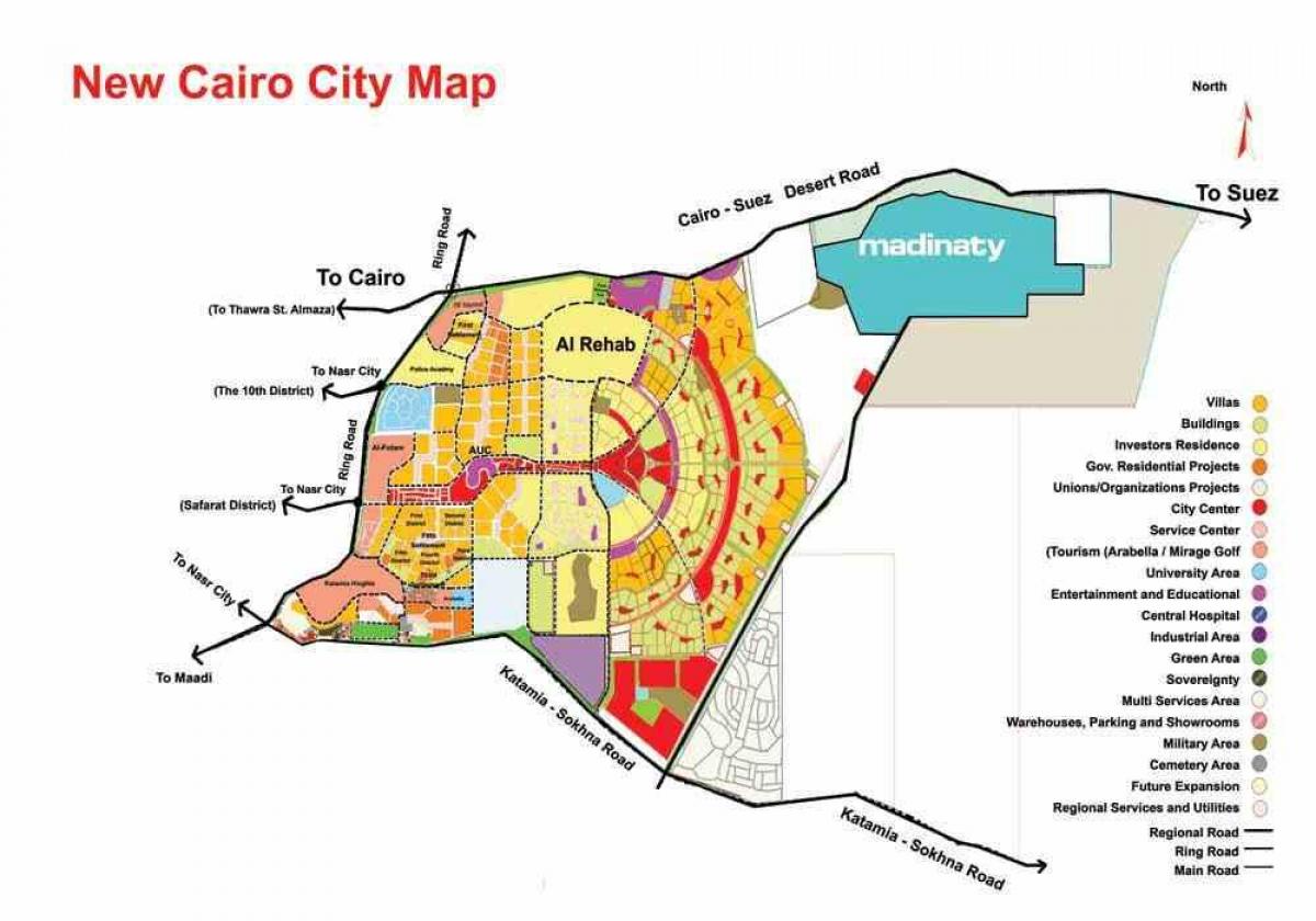 Mapa de cairo cidade